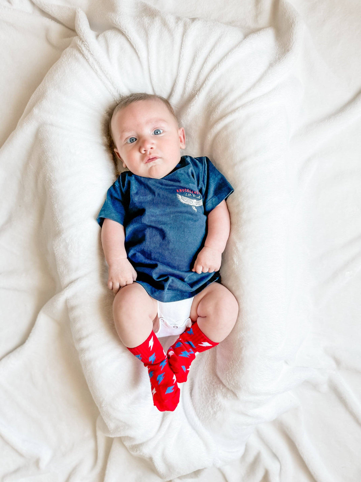 Red White + Electric Socks