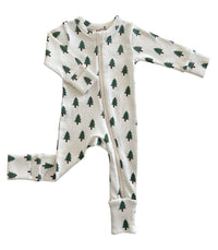 Trees Organic 2-Way Zip Romper