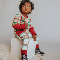Rag Romper Holiday Plaid