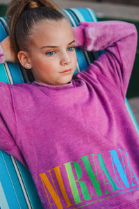 Nirvana Purple Nevermind Crewneck