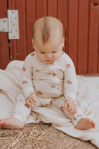 Modal Convertible Footy Pajamas in Farm