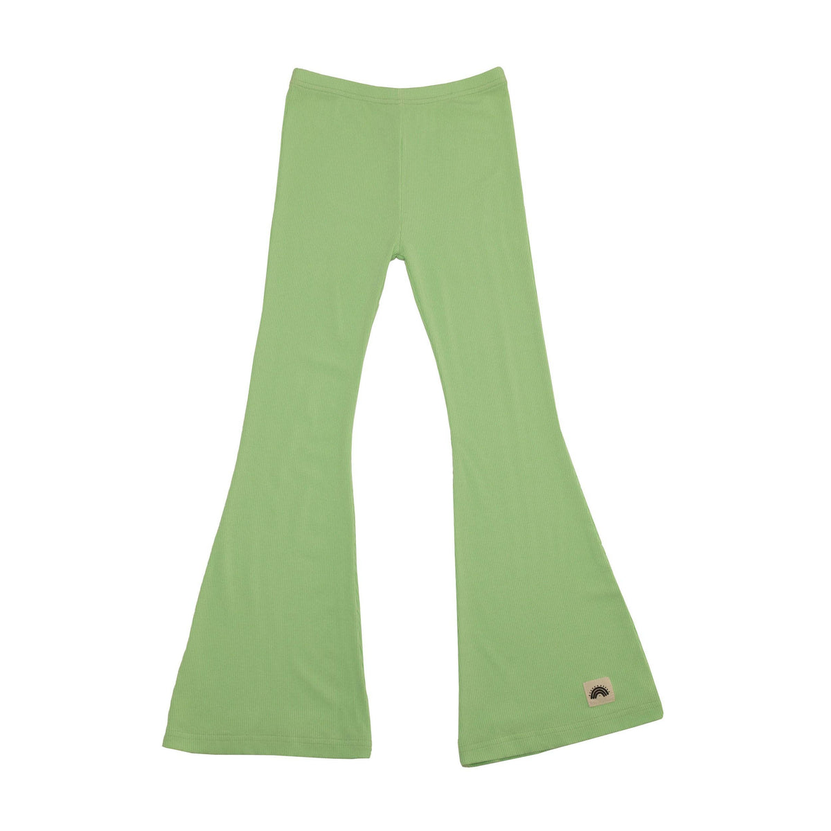 Flared Leggings (Lightweight) - Neon Green