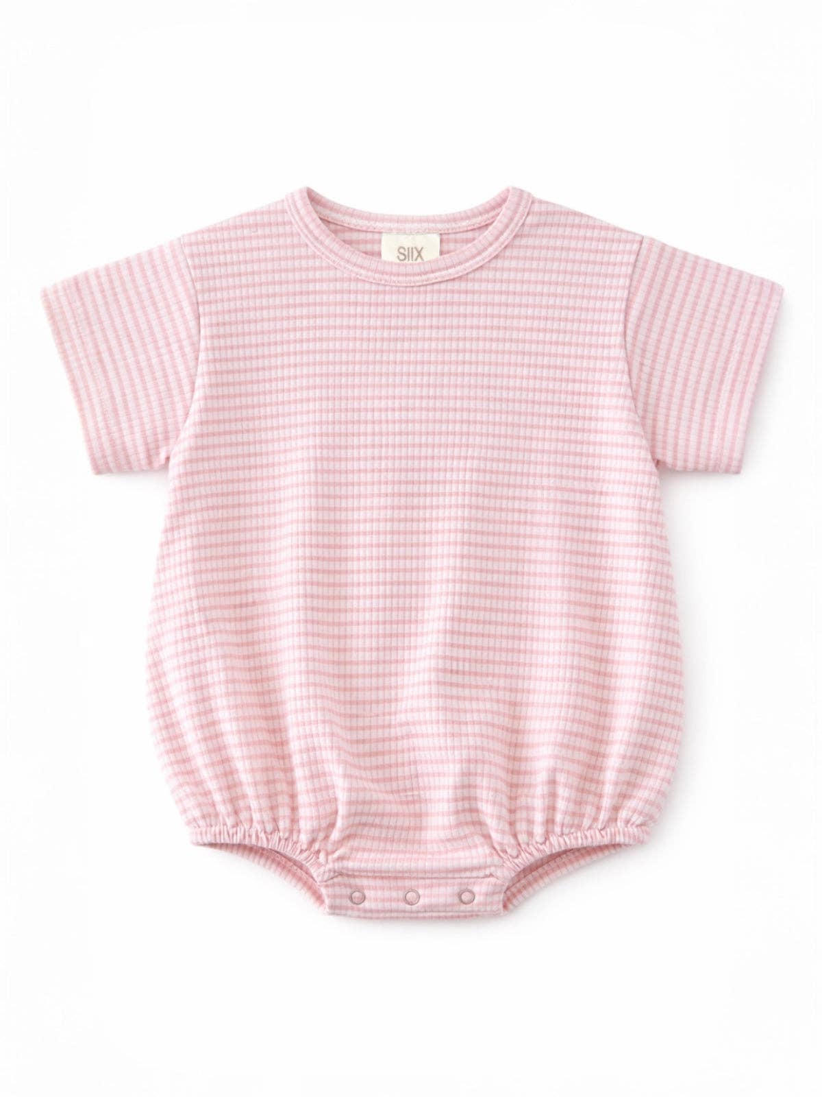 Pink Stripe Ribbed T-Shirt Bubble