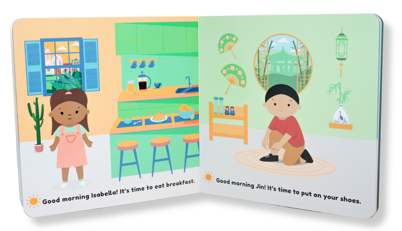 Kids of the World: Good Morning, Good Night Board Book