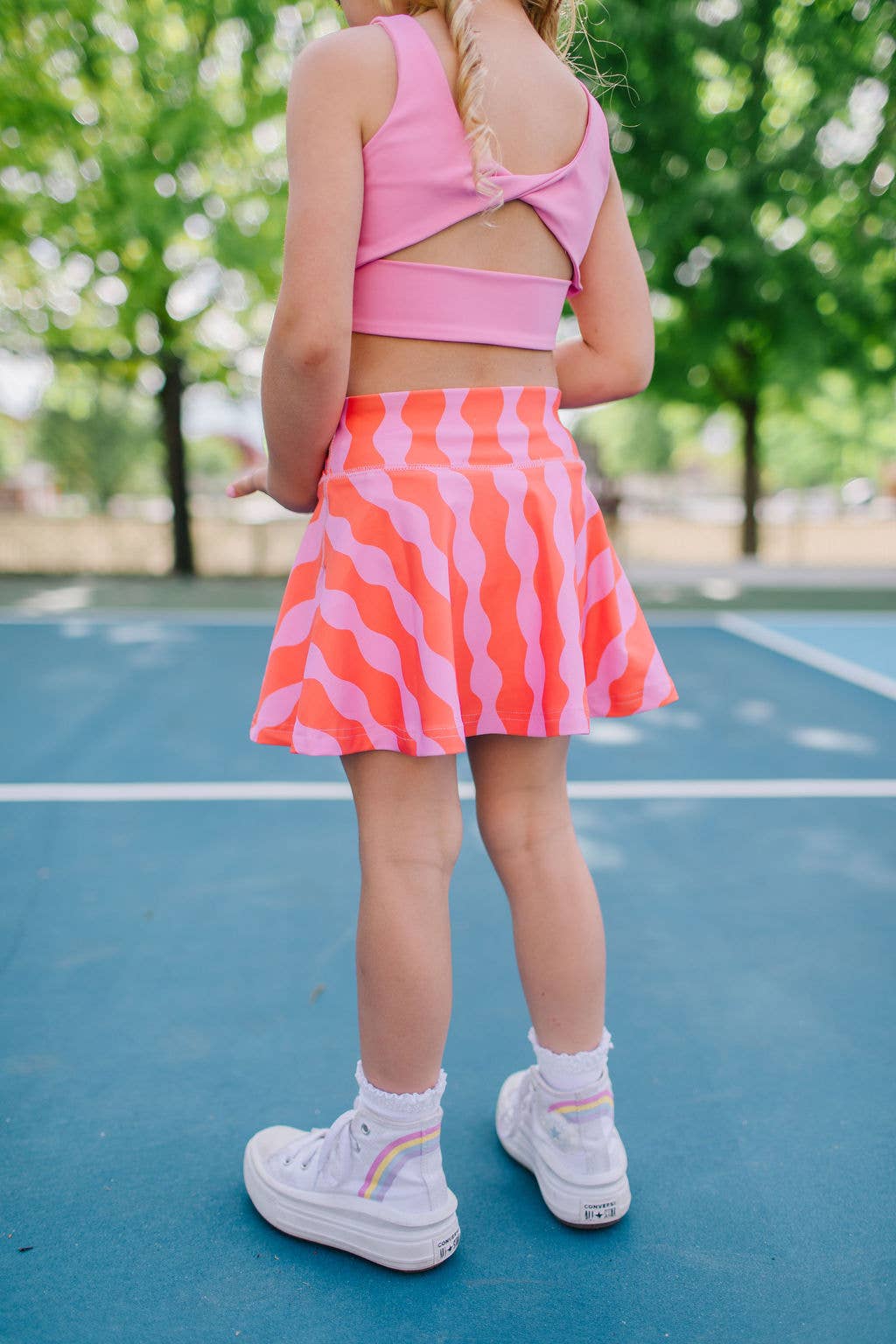 Ashlyn Athletic Skort in Carnation Crinkle