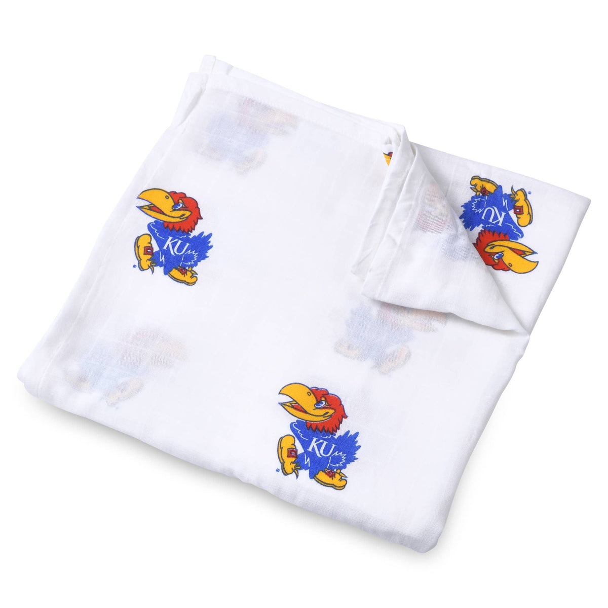 University of Kansas Muslin Swaddle Blanket