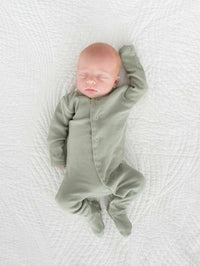 Seafoam | Organic Snap Footie