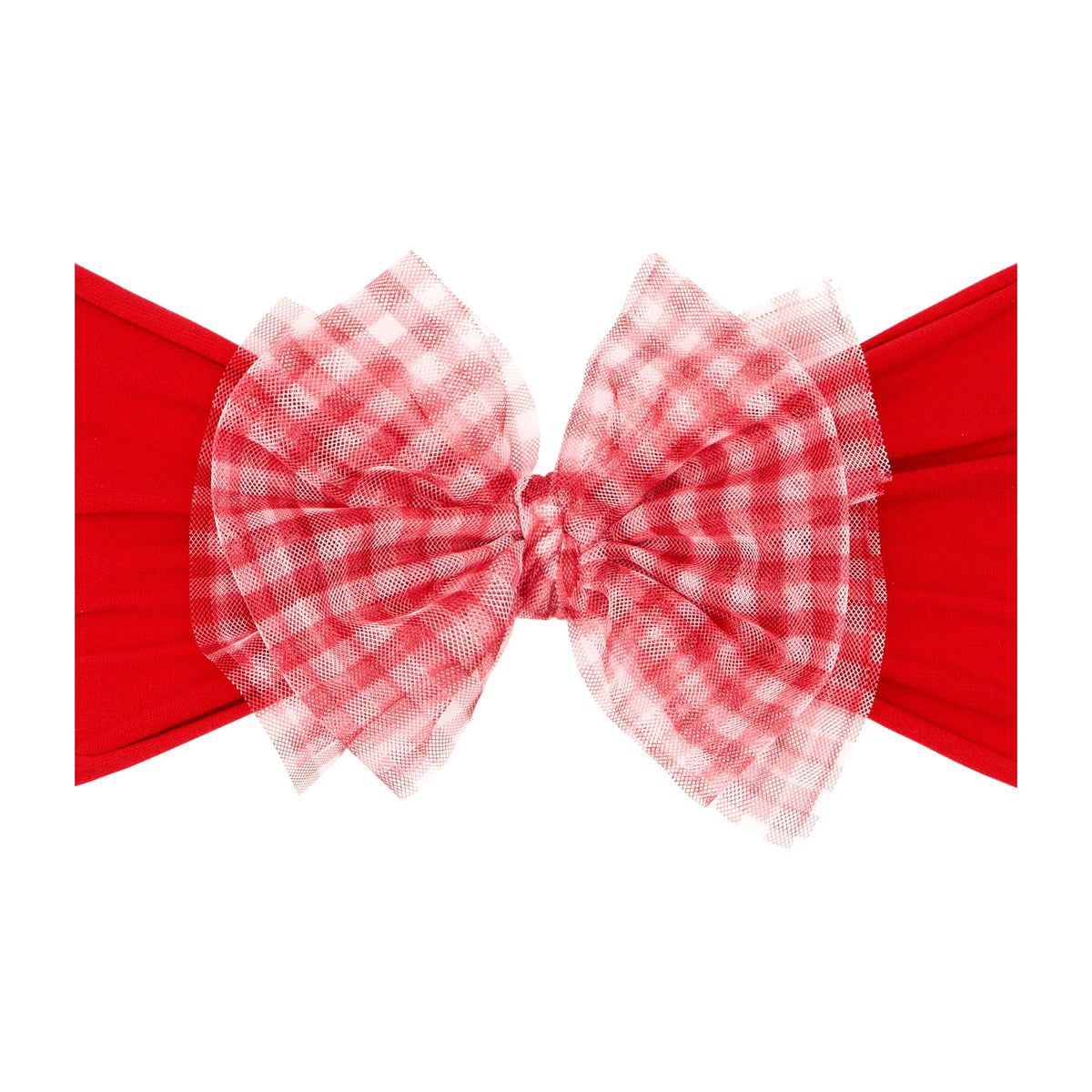 Baby Bling® Tulle FAB® soft nylon headband with tulle bow 2 colors