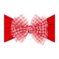 Baby Bling® Tulle FAB® soft nylon headband with tulle bow 2 colors