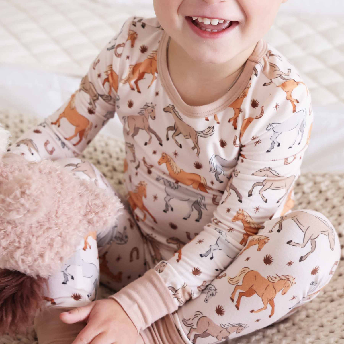 P's Ponies Two Piece Pajama Set
