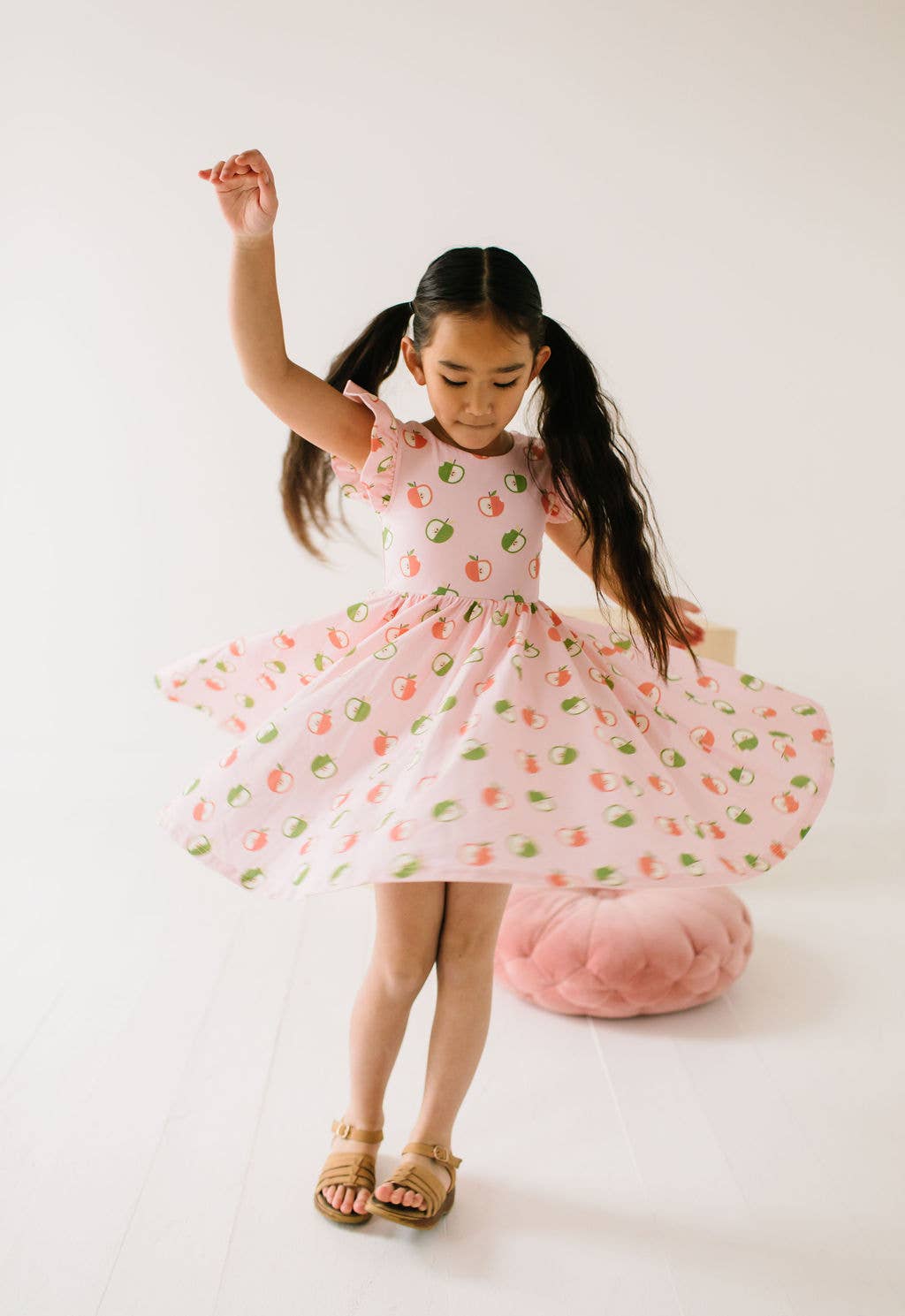 Olivia Dress in Apple A Day