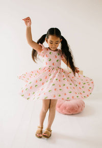 Olivia Dress in Apple A Day