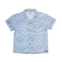 Resort Style Bandana Print Shirt