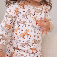 P's Ponies Two Piece Pajama Set