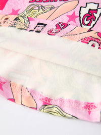 Pink Girls Long Sleeve Dress Taylor Swift Chiefs Print