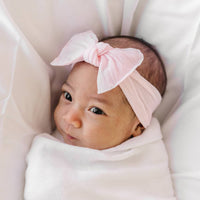 Baby Bling® Itty Bitty Knot small soft nylon bow headband 6 colors