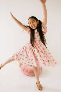Olivia Dress in Apple A Day