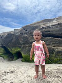 Dandy Red/White Jersey Overalls