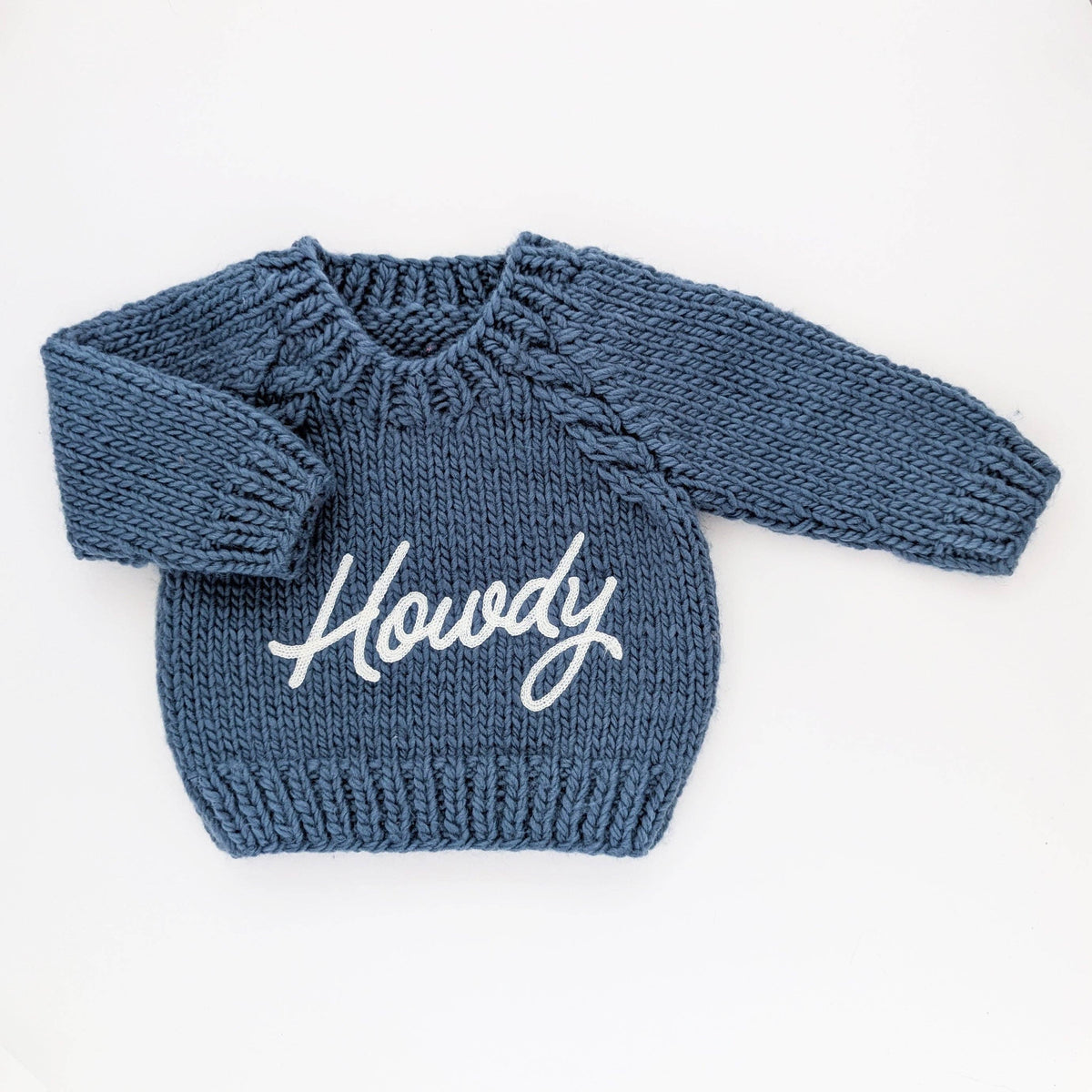 Howdy Sweater Slate Blue