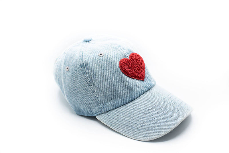 Denim Terry Heart Hat