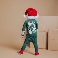 Layered Rag Romper - Ho Ho Ho Green Check