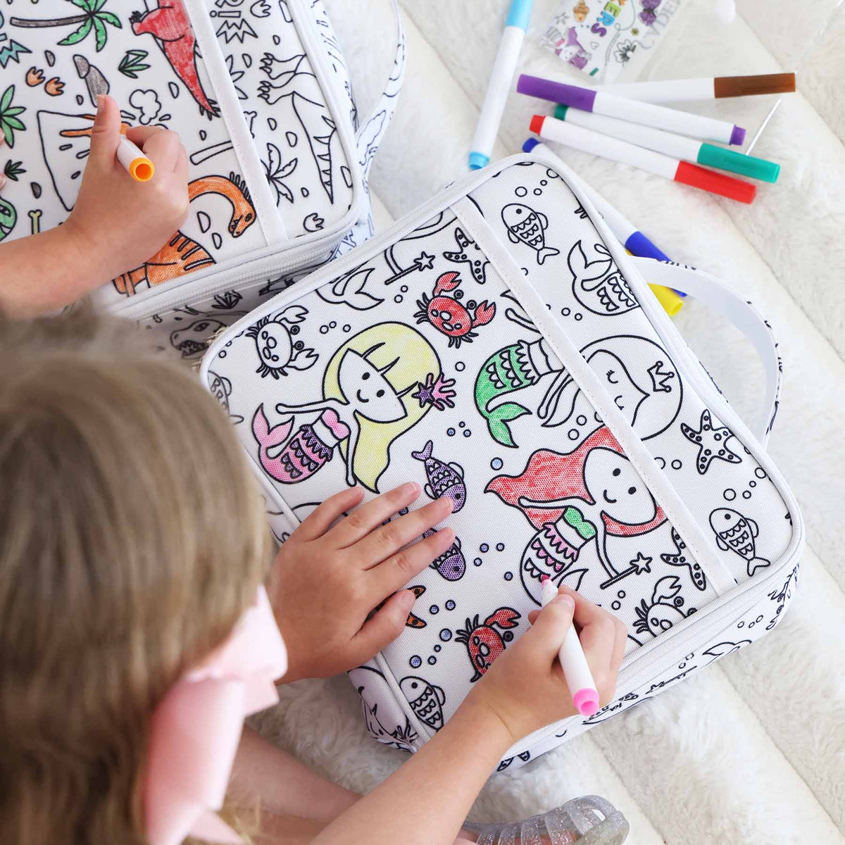 Kids Colorable Lunchbox Mermaid Magic