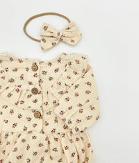 Charlotte Peppermint Romper + Matching Bow