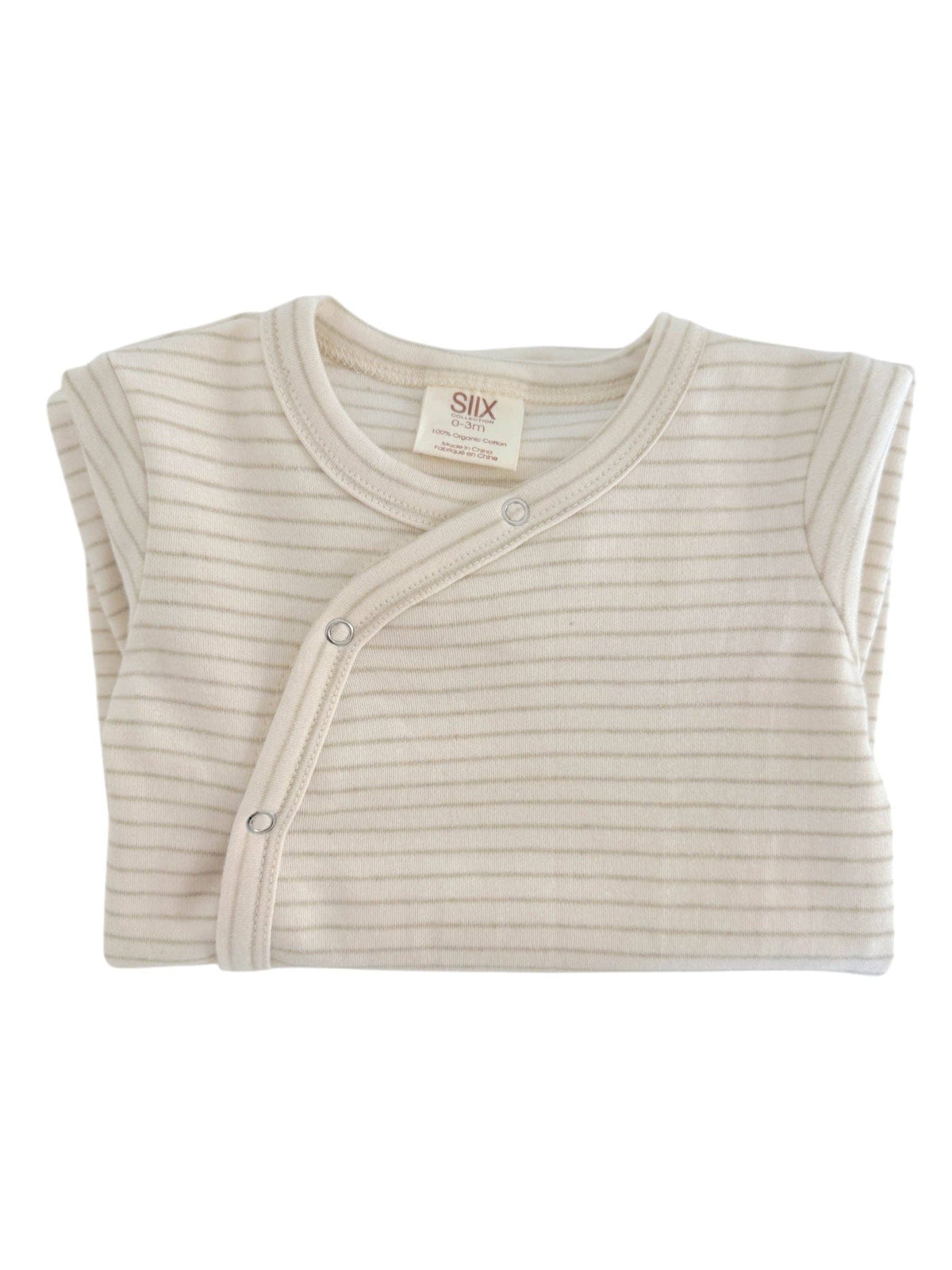 Sage Pencil Stripe / Organic Gown