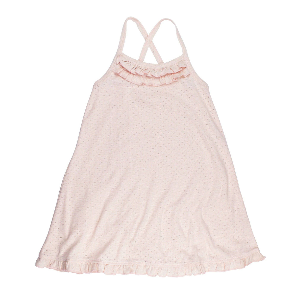 Cotton Candy | Kids' Organic Pointelle Twirl Dress