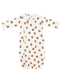 Teddy Bear Organic Pointelle Gown