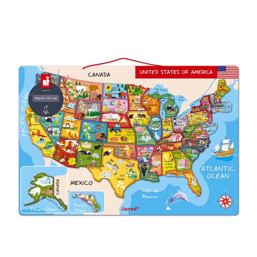 MAGNETIC USA MAP
