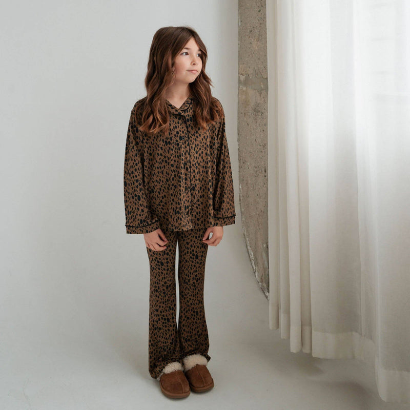 Cheetah | Girl's Flare Set