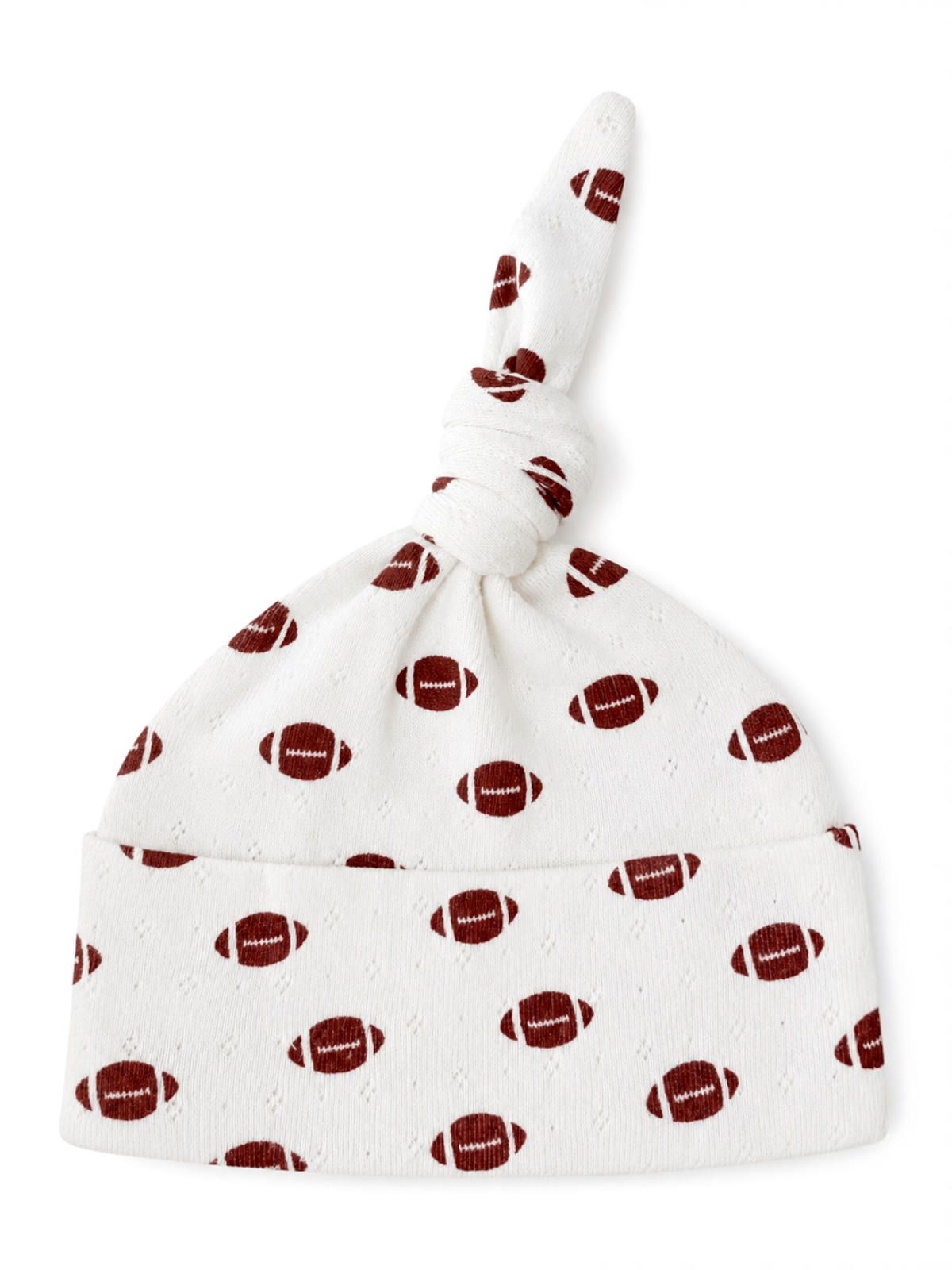 Football Organic Pointelle Beanie