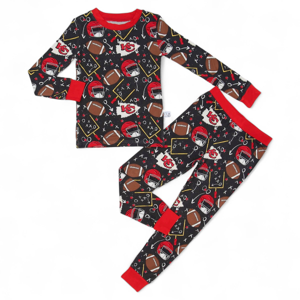 Football Bamboo 2 Piece Pajama Set