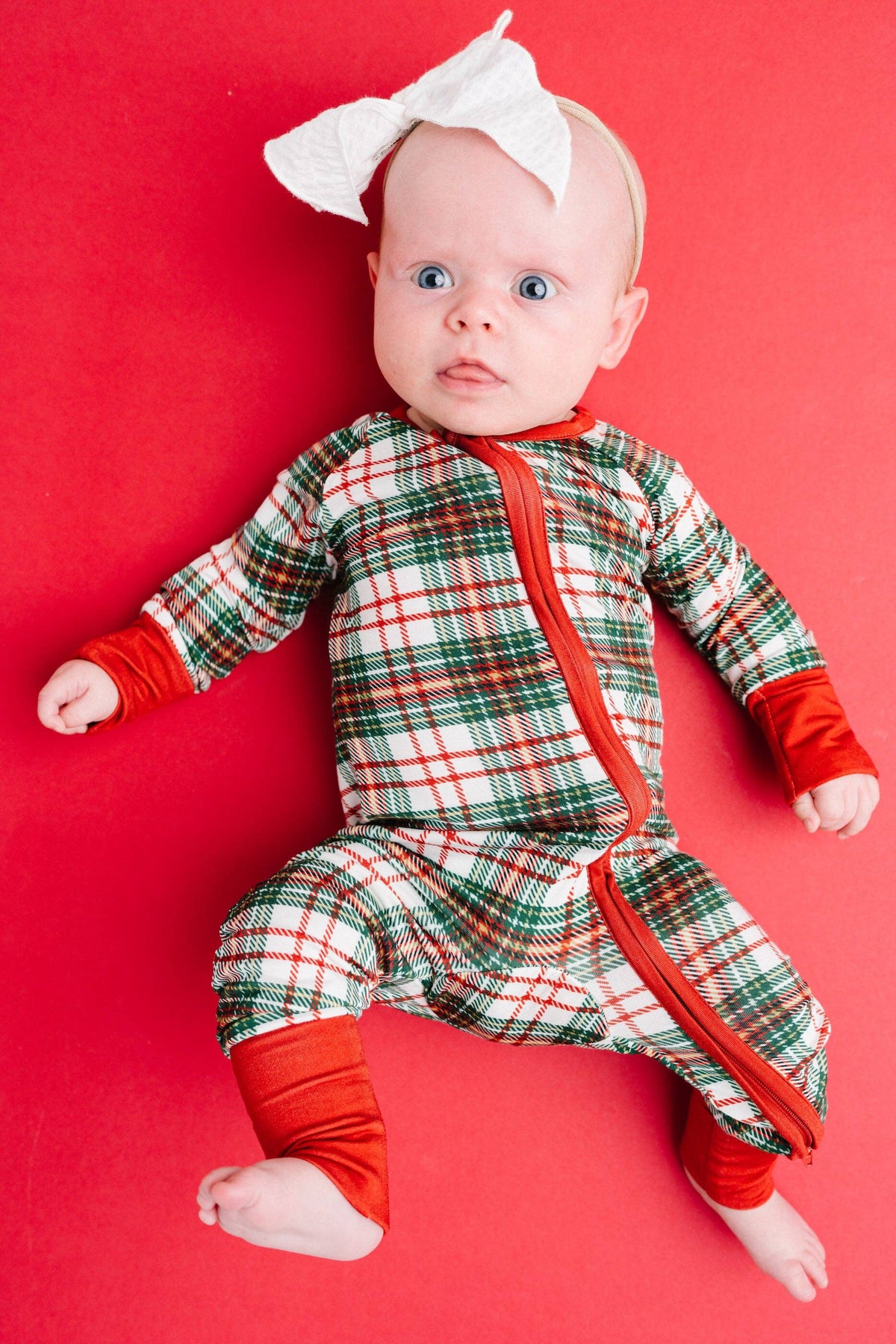 Christmas Plaid Bamboo Sleeper
