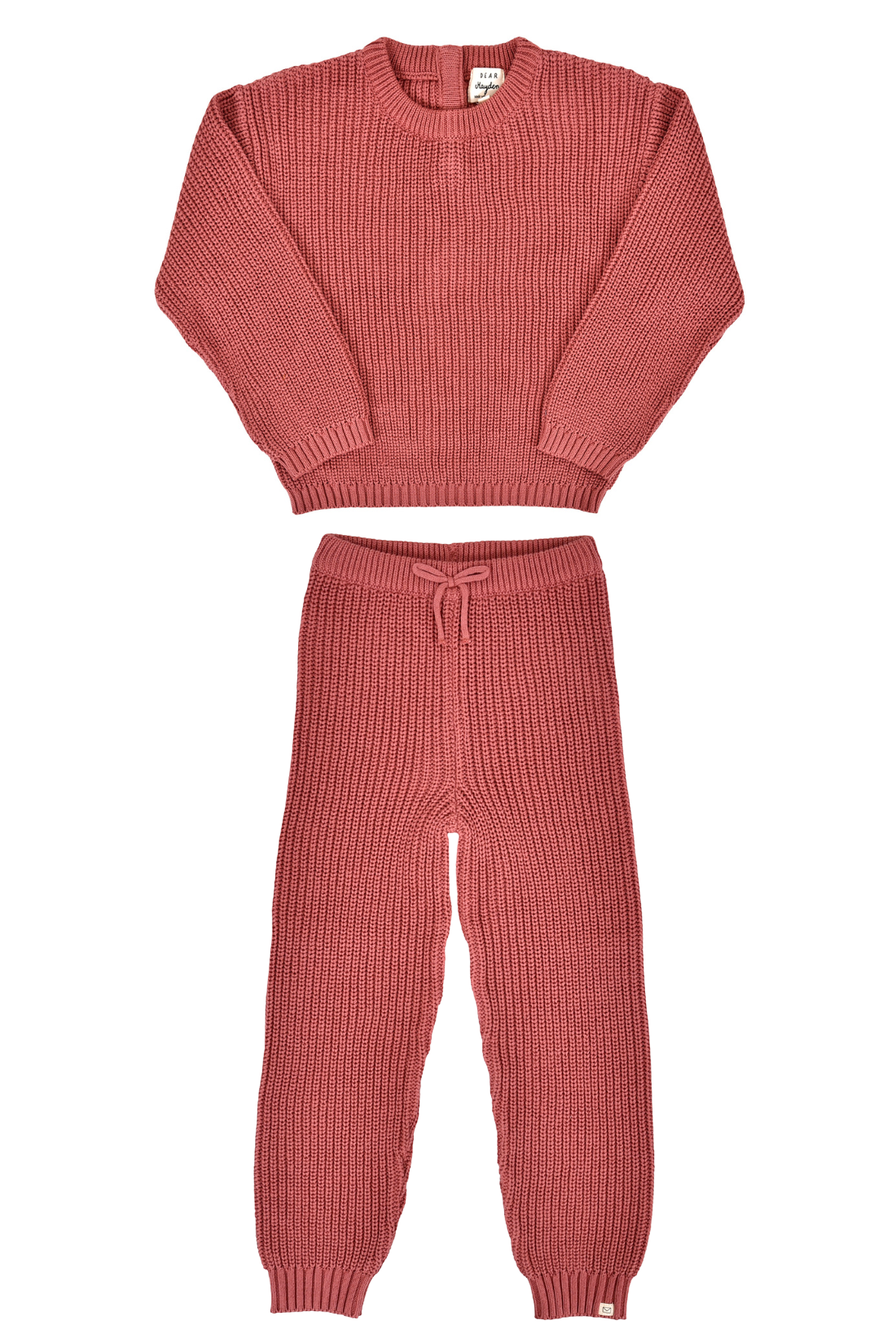 Nova Chunky Knit Set in Rosewood