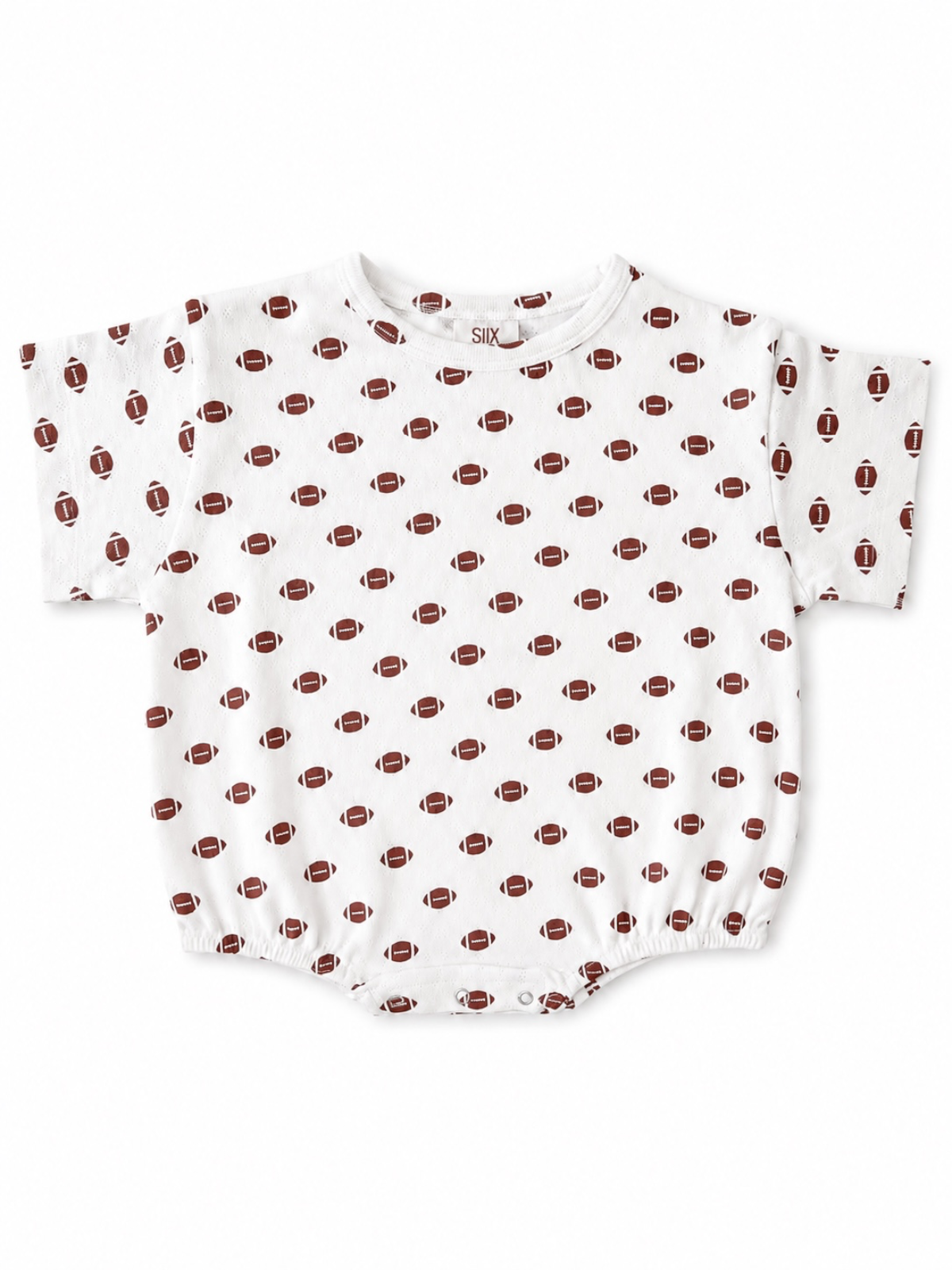 Football Organic Pointelle T-Shirt Bubble