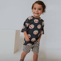 Drop Shoulder Kids Tee Heart Smileys