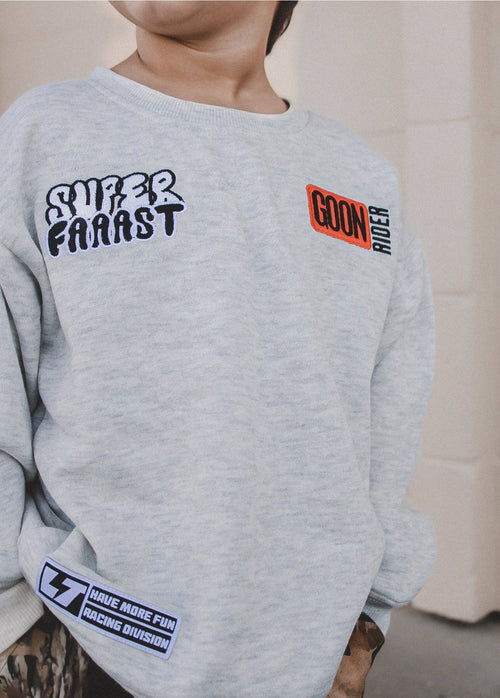 Too Fast Crewneck Heather Grey