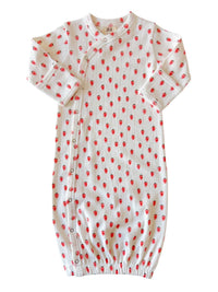White Strawberry / Organic Pointelle Gown