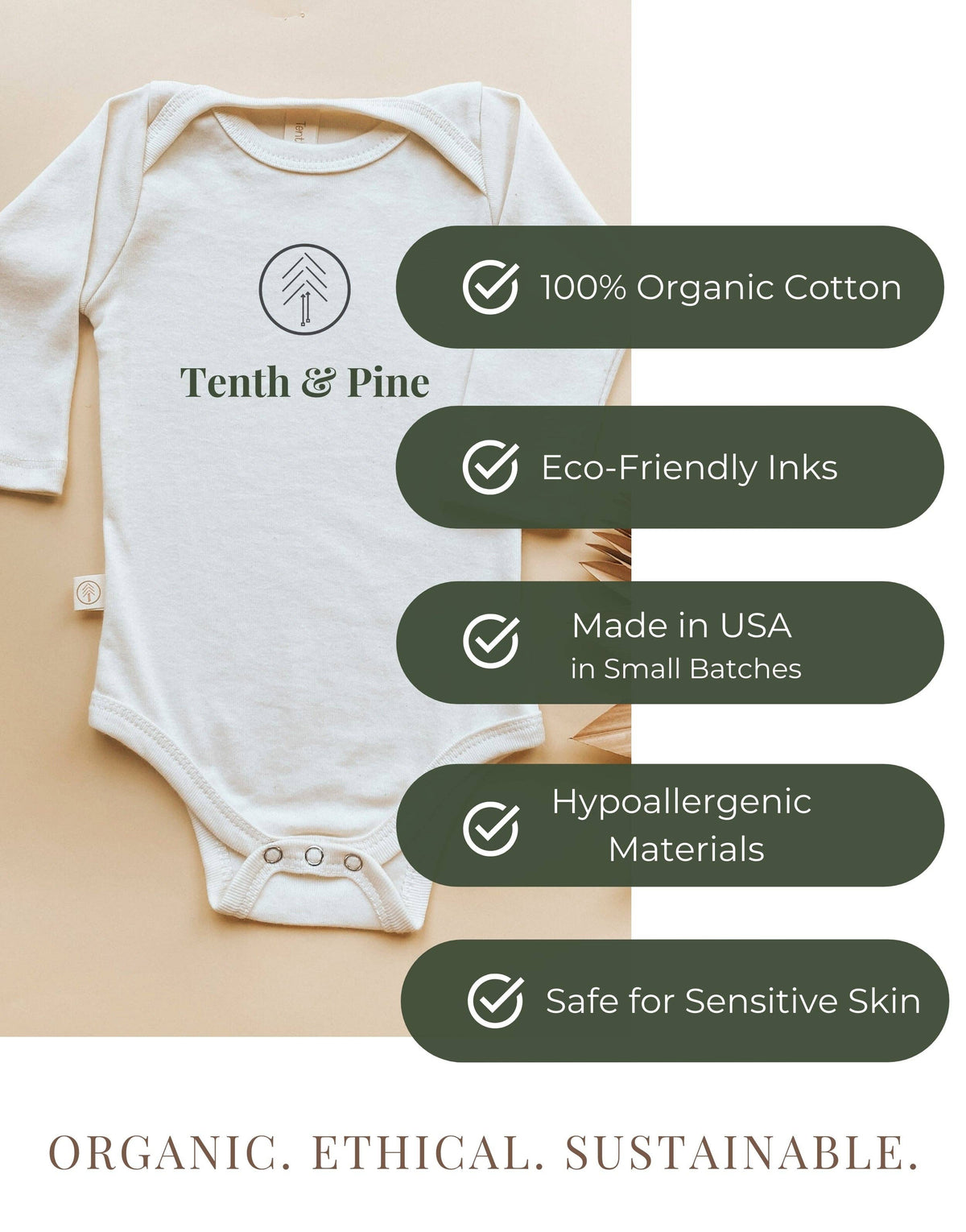 Pumpkin Organic Bodysuit Long Sleeve