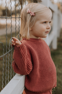 Nova Chunky Knit Set in Rosewood