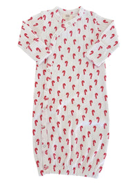 Candy Cane Organic Pointelle Gown