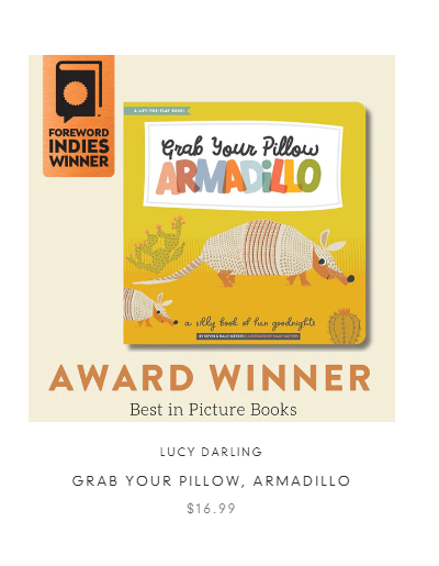 Grab Your Pillow, Armadillo - Kids' Book