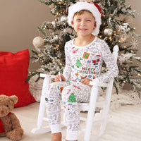 Colorable Two Piece Pajama Set | Christmas Morning