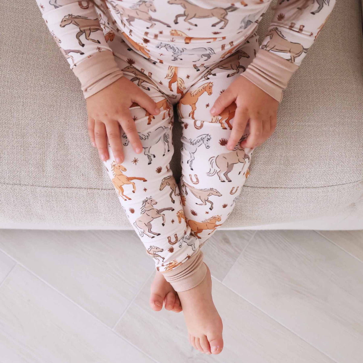 P's Ponies Two Piece Pajama Set