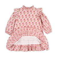 Jocelyn Floral Dress - Pink (Organic Cotton)