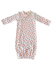 White Strawberry / Organic Pointelle Gown