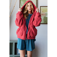 Women's Oversize Teddy Bear Large Pocket Hoodie