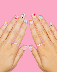 Trendy Girl Nail Stickers 604 Count | Rainbow Butterfly